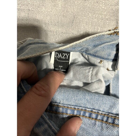 Lot Of 6 Jean Shorts Women Denim Waist spring break chic booty distressed - Picture 15 of 16